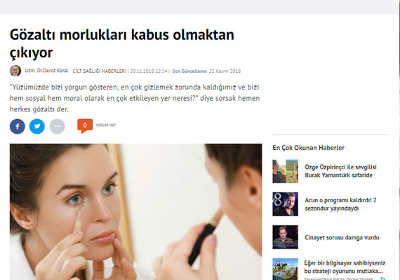 Yaşlı ve yorgun görünüme; elveda